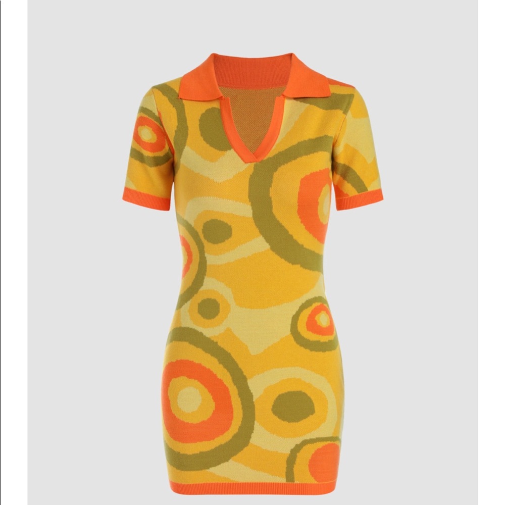 NWT! Medium Sunburst Knitted Mini Dress
